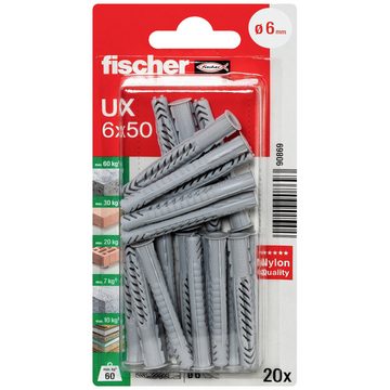 fischer Dübel-Set Fischer UX 6 x 50 R K NV Universaldübel 50 mm 090869 1 Set