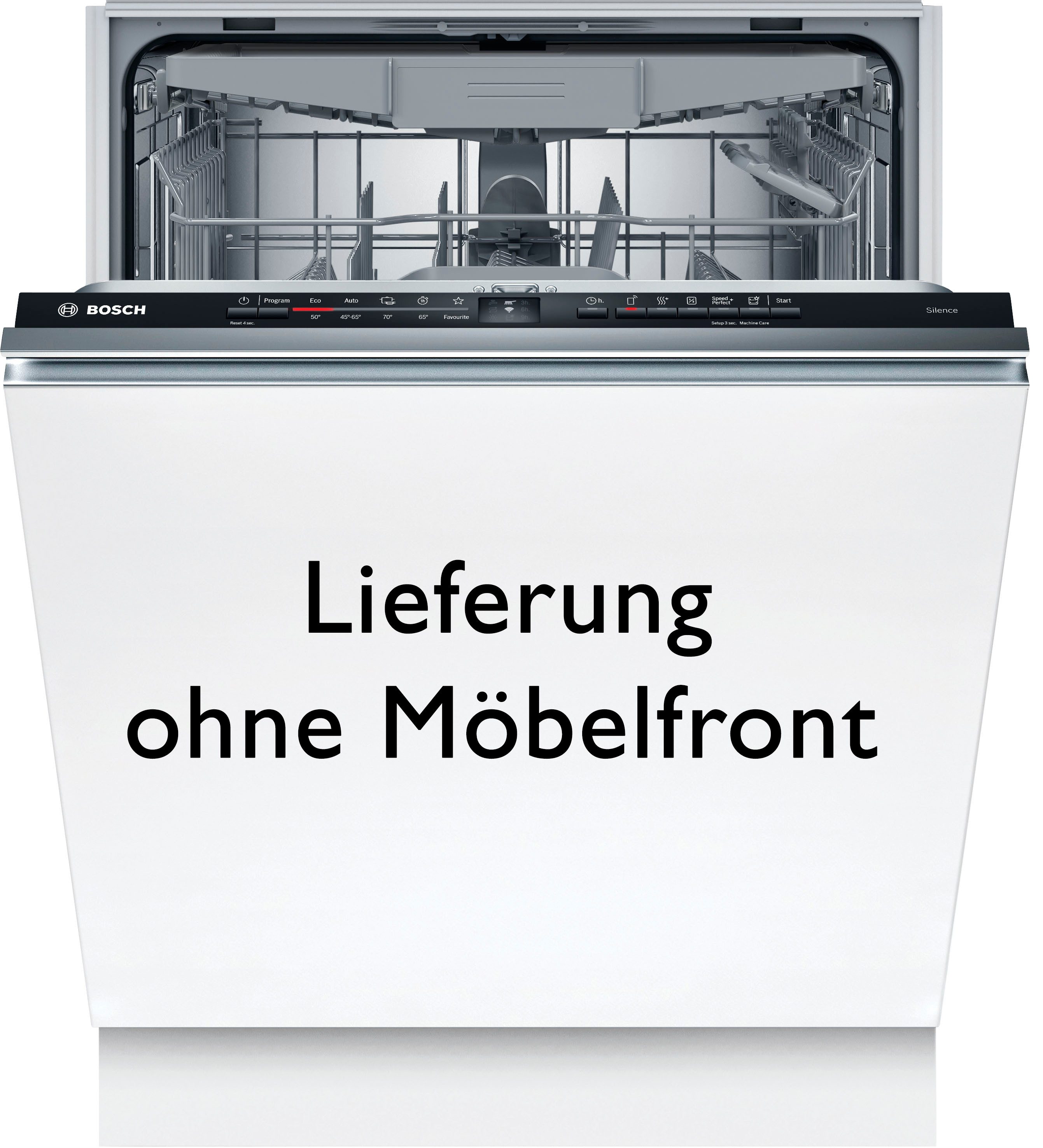 BOSCH vollintegrierbarer Geschirrspüler Serie 2 SMV2HVX06E, 14 Maßgedecke, Platzsparende VarioSchublade & prakt. Info Light zur Statusanzeige