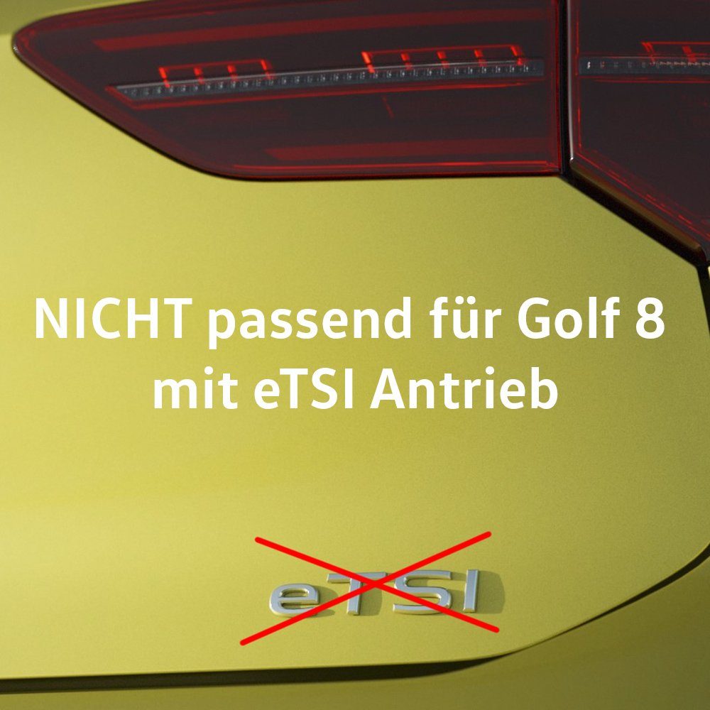 Volkswagen Passform-Fußmatten Golf 8 VIII (4 St), für VW Golf Limousine, Gummifußmatten vorne und hinten, rutschfest, abwaschbar, 5H1061500 82V – Bild 2 von 4