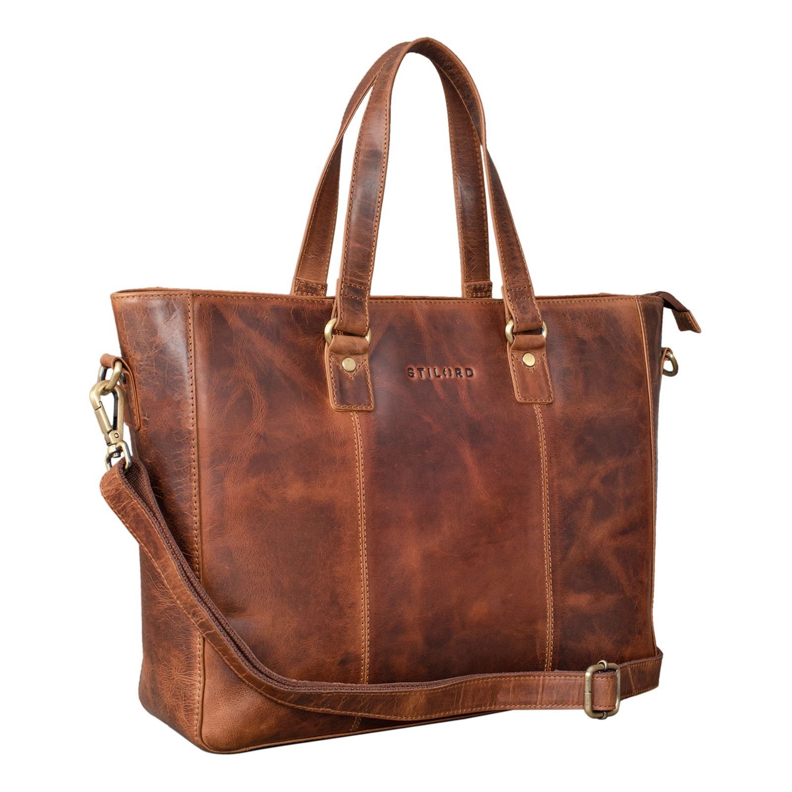 STILORD Handtasche "Emmeline" Shopper Tasche Leder Business Damen Aktentasc günstig online kaufen