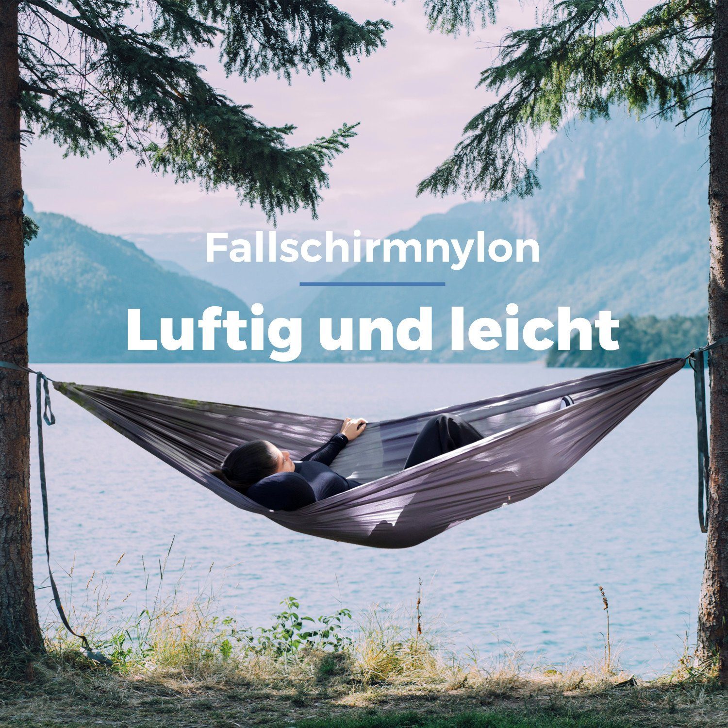 SVITA Hängematte SVITA Outdoor Hängematte, aus Fallschirmnylon – Bild 2 von 5