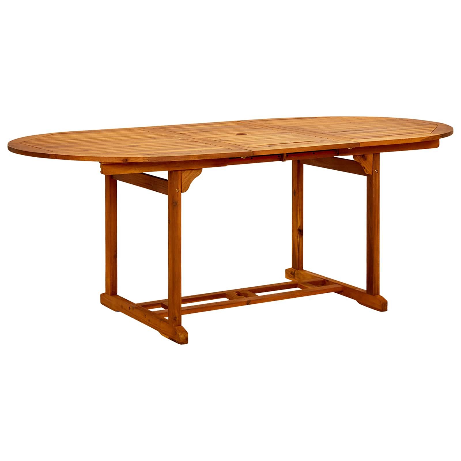 vidaXL Gartenlounge-Set 7-teiliges Garten Essset Natur Massivholz