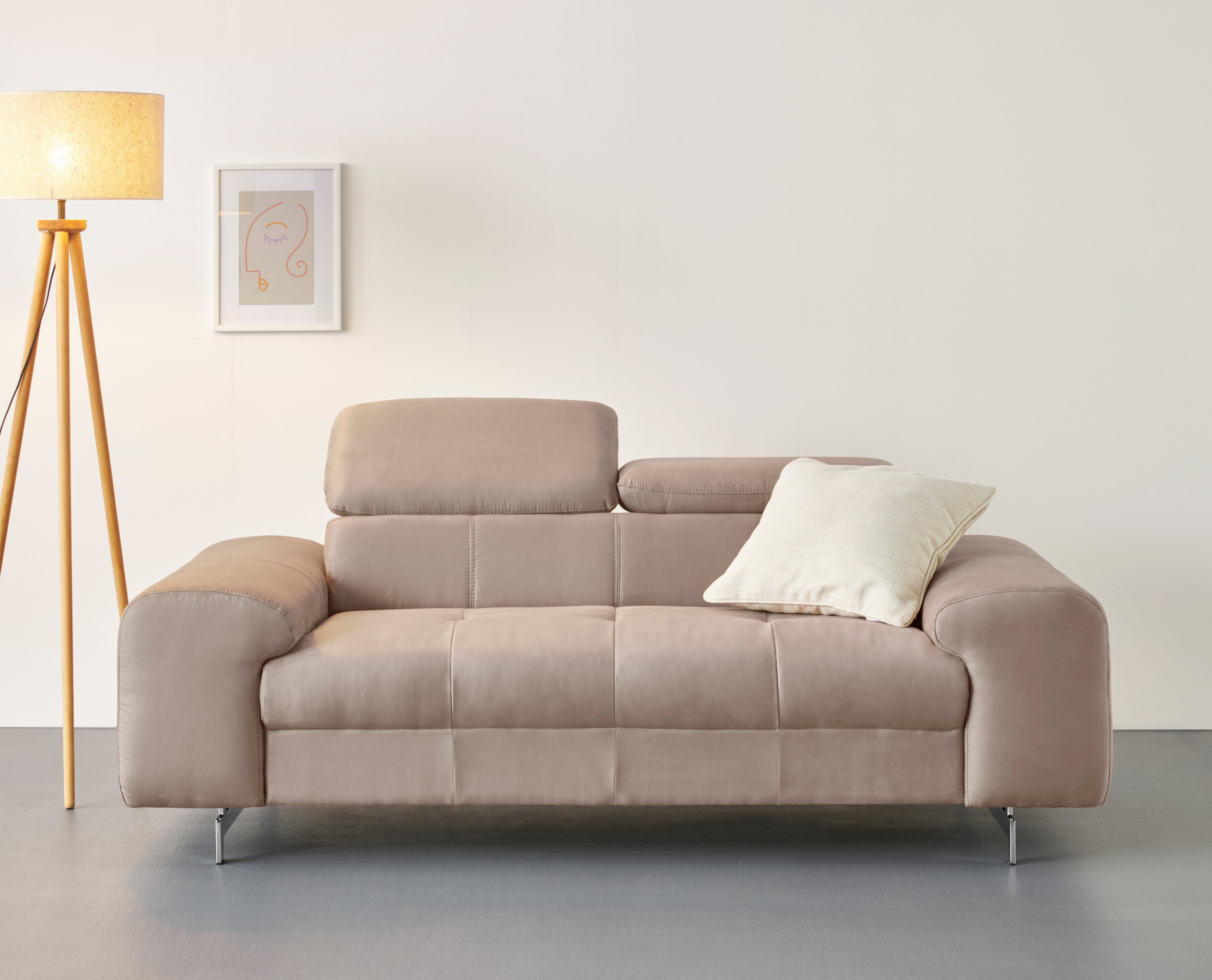 COTTA 2-Sitzer Chef, Big-Sofa mit Kopfteilverstellung, günstig online kaufen