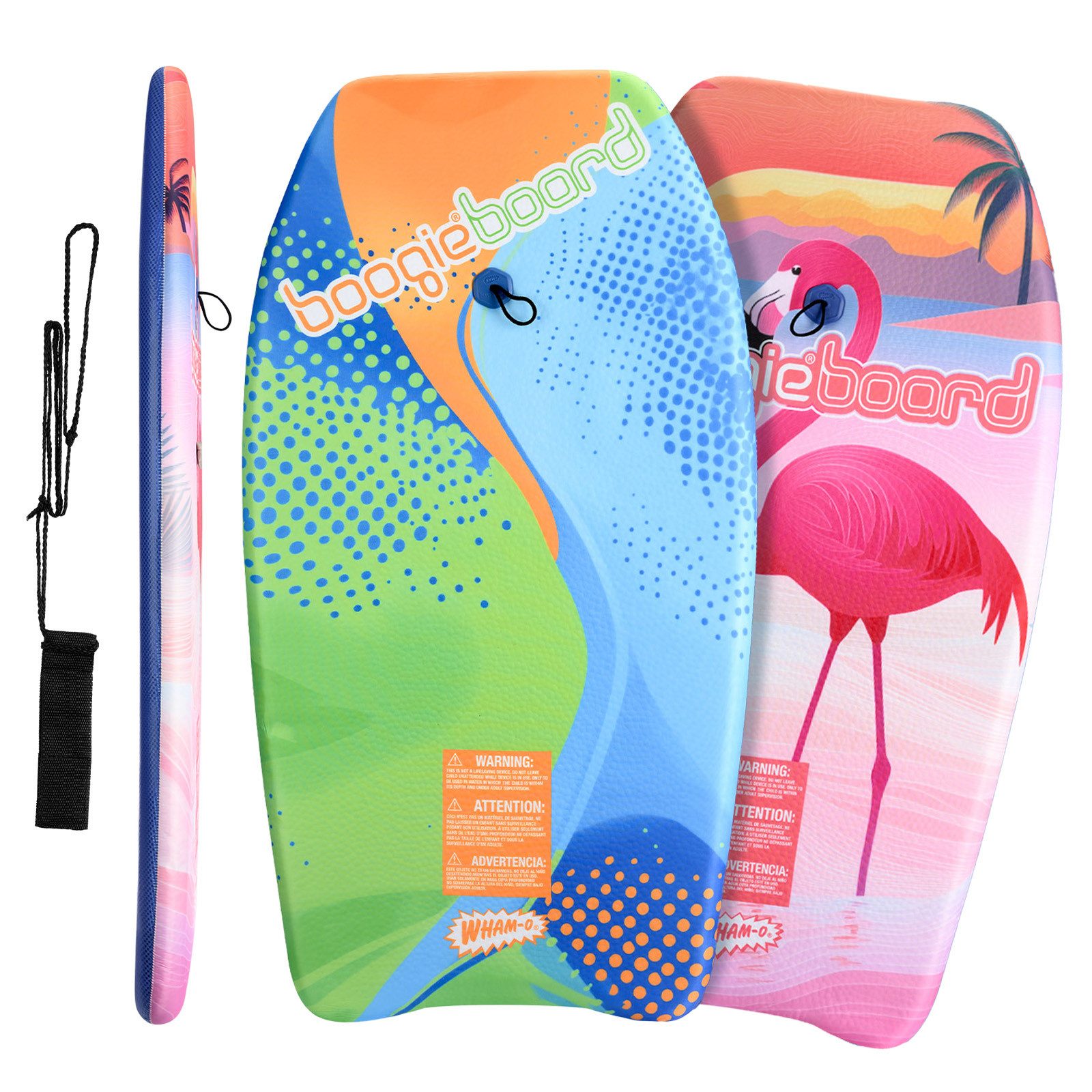 WHAM-O Bodyboard 83.8cm Boogie Board, Bodyboard, Mit Fangriemen, rutschfest, leicht, für Kinder, Grafikdesign