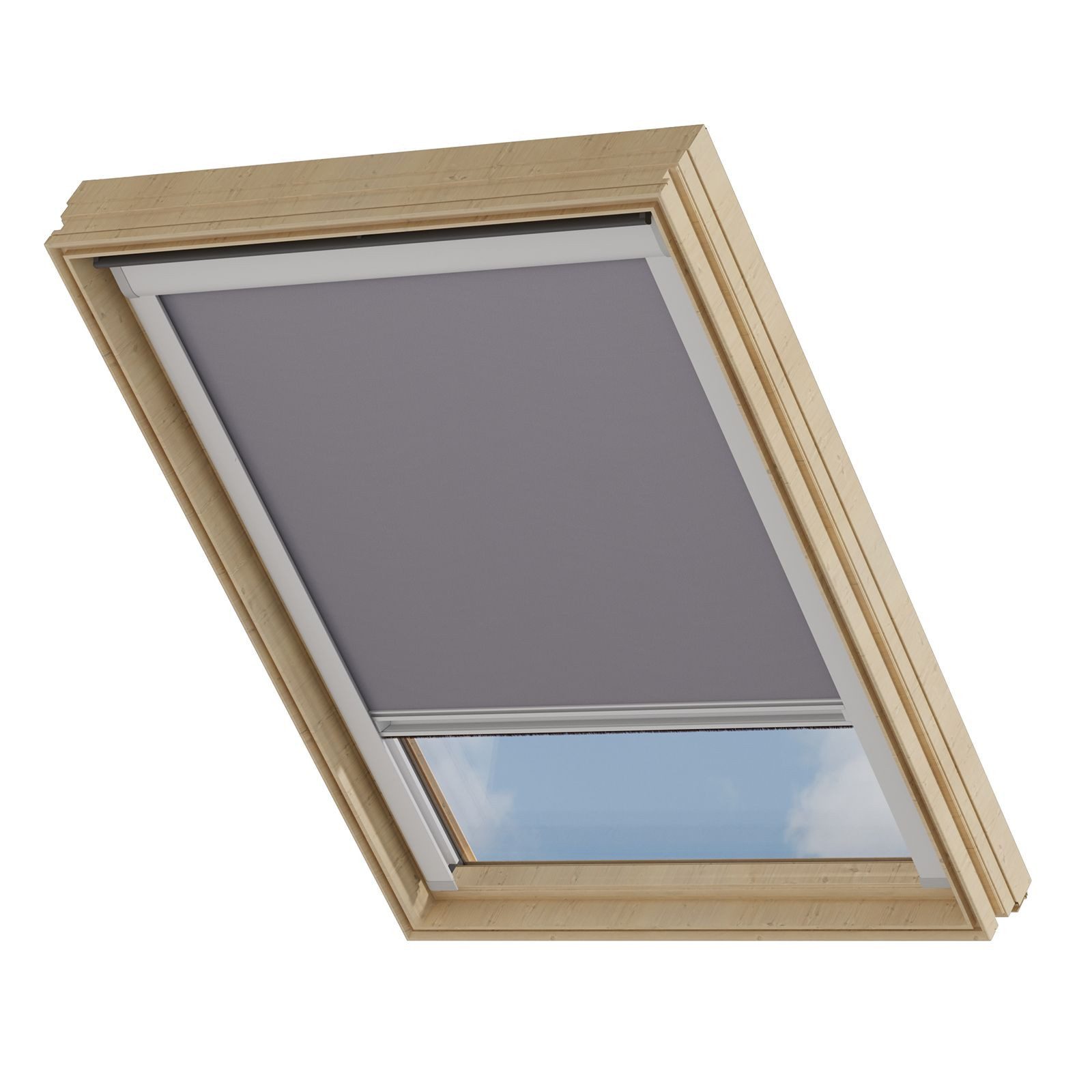 Dachfensterrollo Verdunklungsrollo Grau - Verdunklung - Kompatibel mit VELUX C02, Cocoon Home, verdunkelnd, Thermobeschichtet, Einfache Montage, 100% Verdunkelnd, Stufenlos