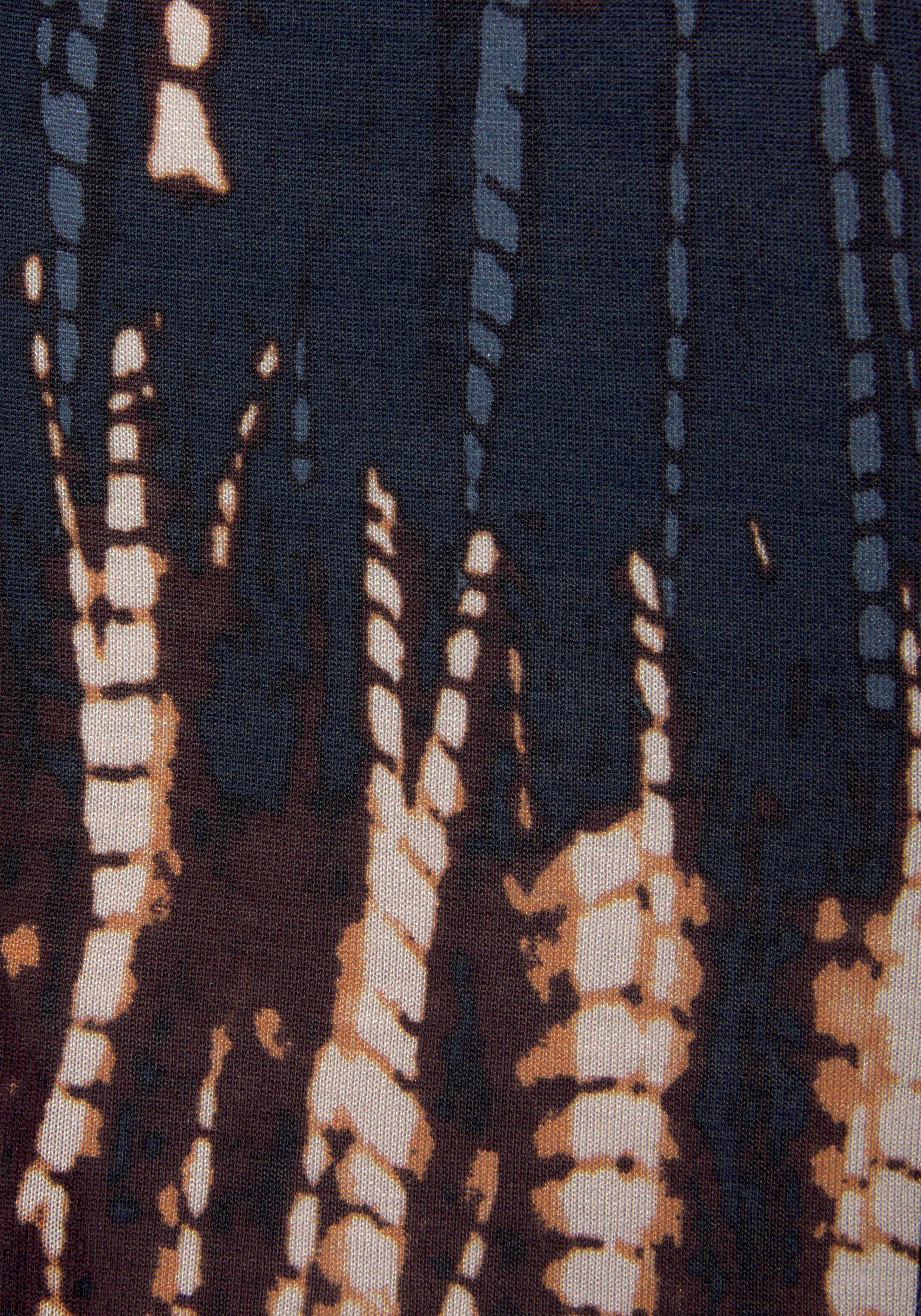 Buffalo Jerseyhose mit Alloverdruck und elastischem Bund, Sommerhose