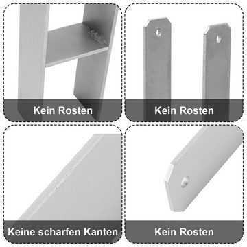 Bettizia Pfostenträger Pfostenanker Zaun Pfostenträger H-Pfostenträger 600MM H-Anker 81-141MM