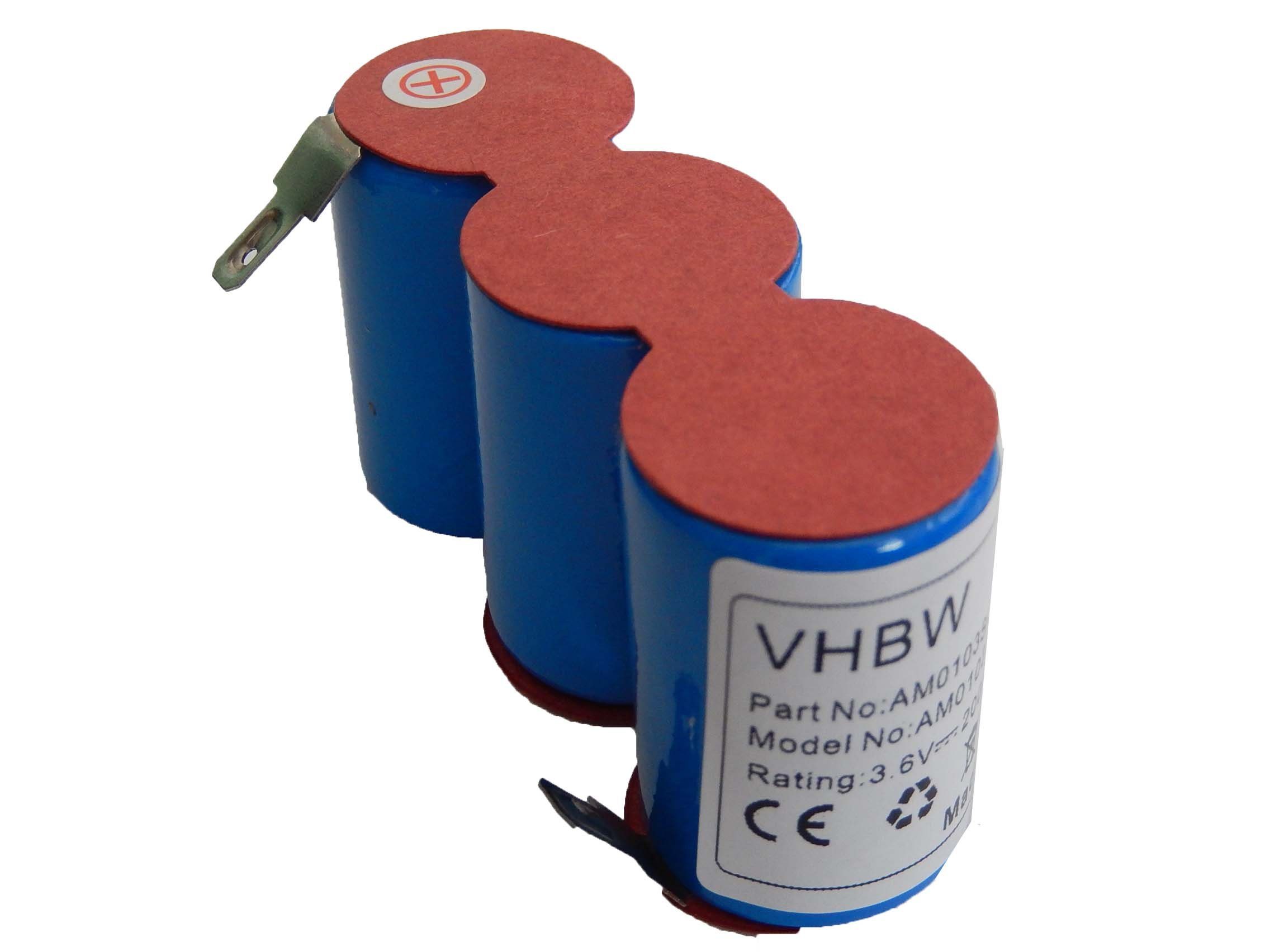 vhbw kompatibel mit Wolf Rasenschere BS45 Akku NiMH 2000 mAh (3,6 V)