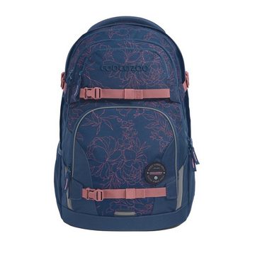 coocazoo Schulranzen Schulrucksack-Set PORTER Sweet Rose 2-teilig (2-teilig), ergonomisch, Körpergröße: 135 - 180 cm, reflektiert