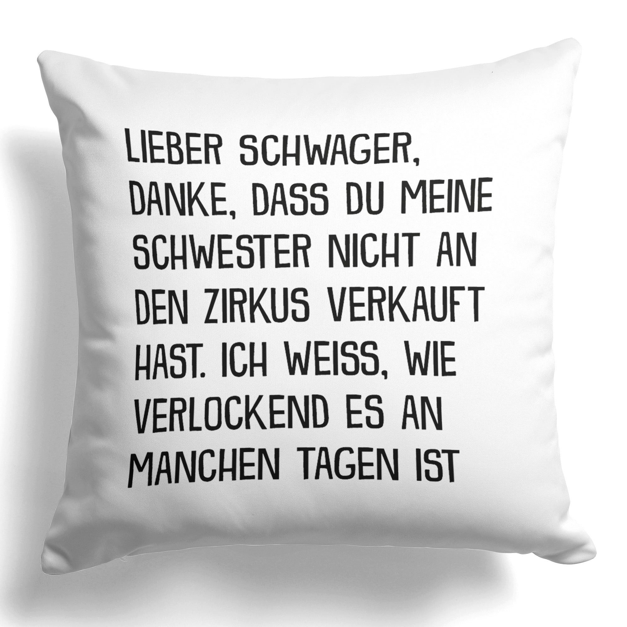 22Feels Dekokissen Schwager Geschenk Hochzeit Idee Geburtstag Weihnachten MEINE Schwester, Deko