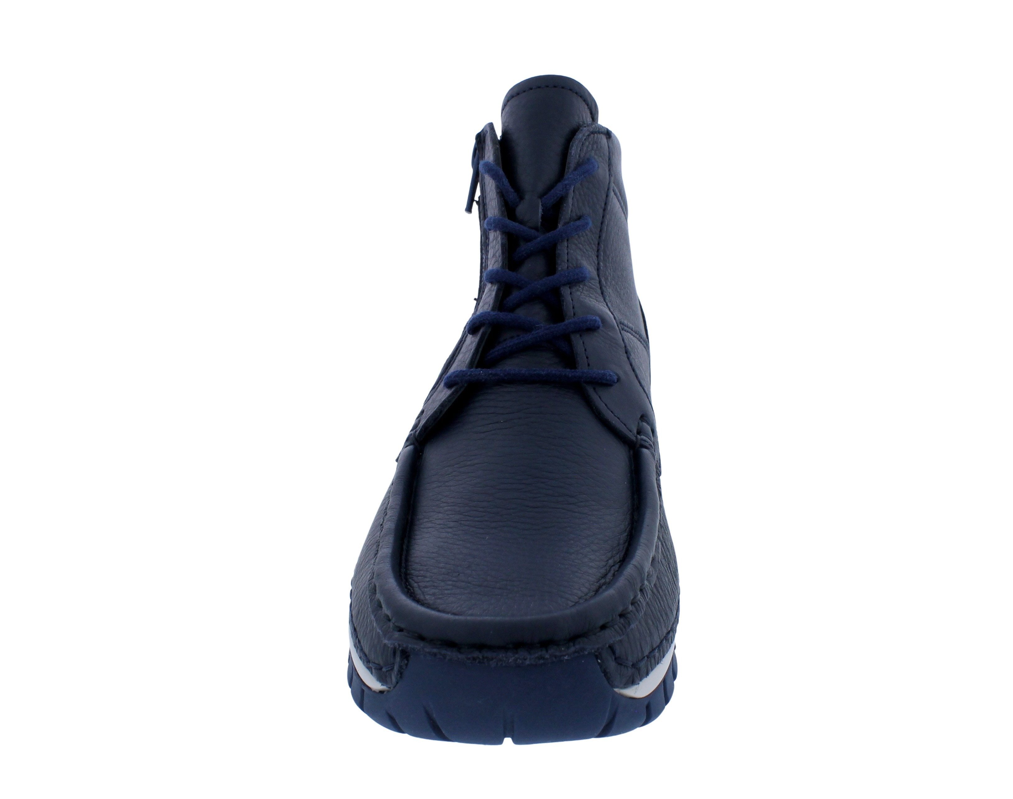 WOLKY Wolky Boost Bootie 0474030-820, Tresor - Glattleder, Denim (blau), Sch Schnürstiefel