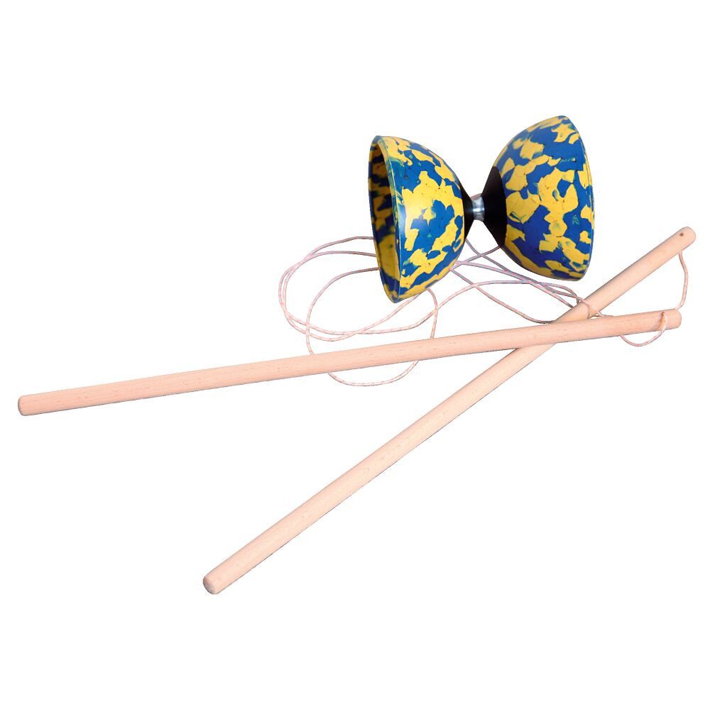 Mister Babache Spiel Diabolo Arlequino, Mittleres Diabolo für Anfänger und Fortgeschrittene