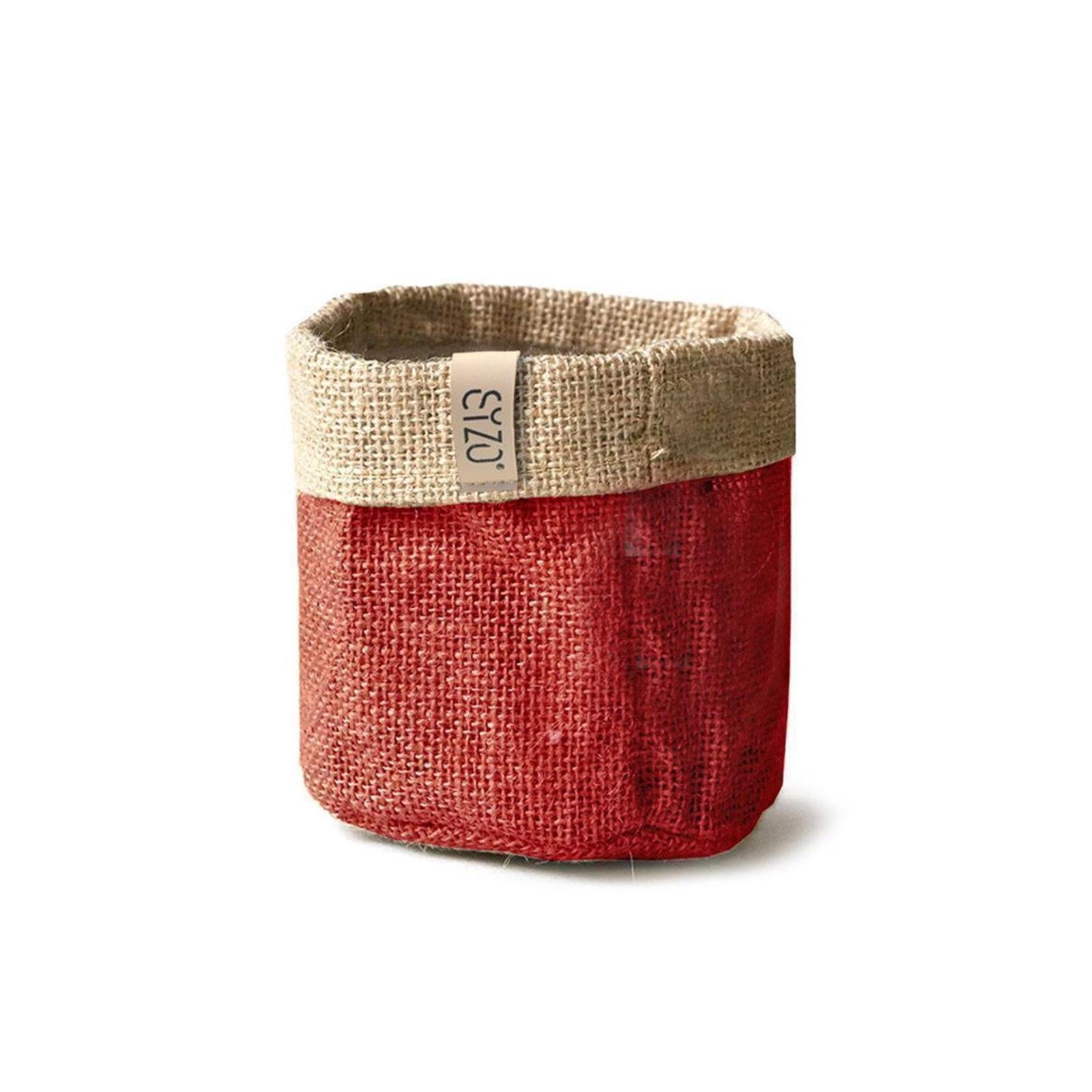 S.I. ZWARTZ BV Dekokorb »Sizobag Jute 25cm rot natur«