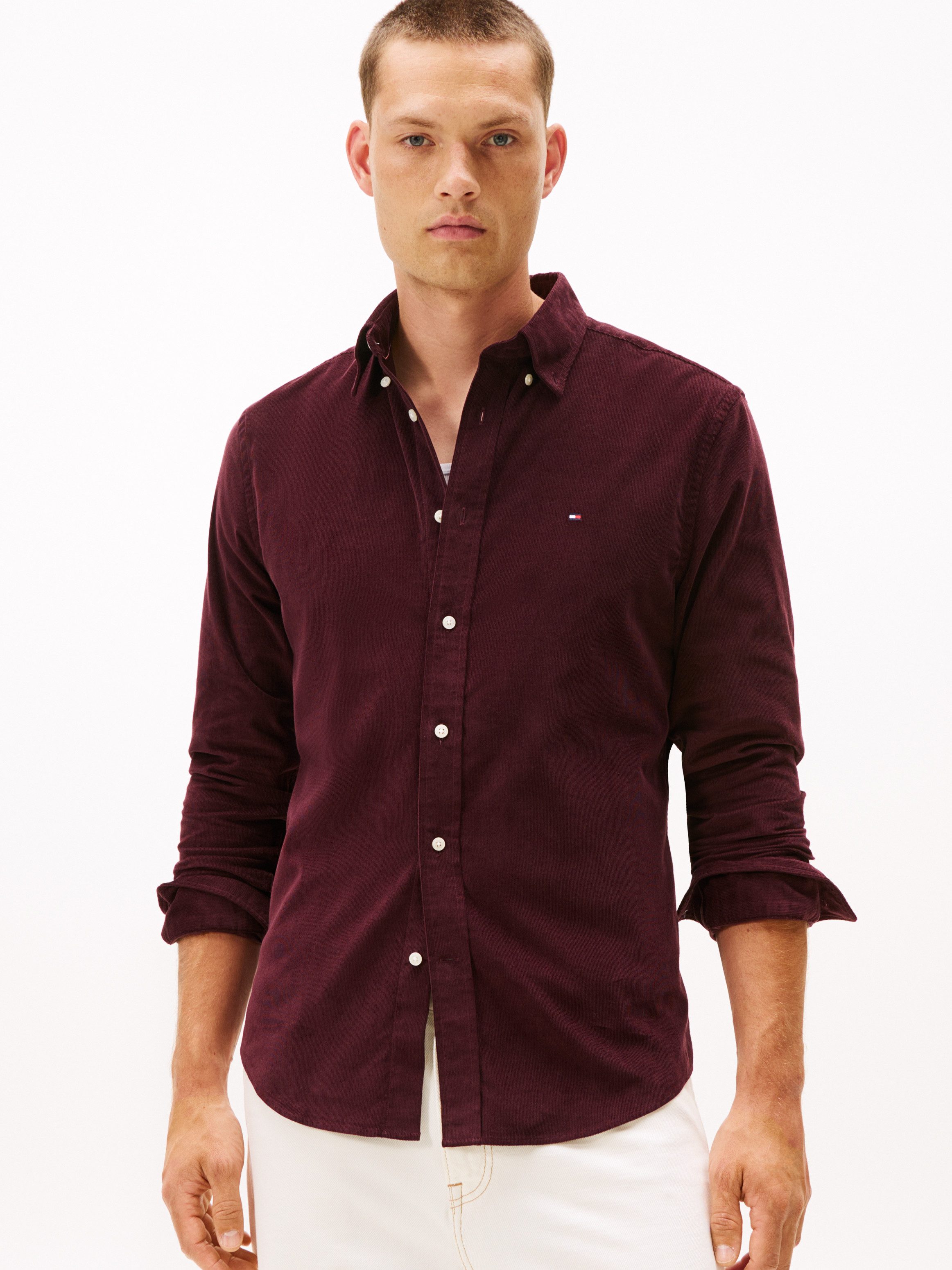 Tommy Hilfiger Langarmhemd SOLID CORDUROY SHIRT günstig online kaufen