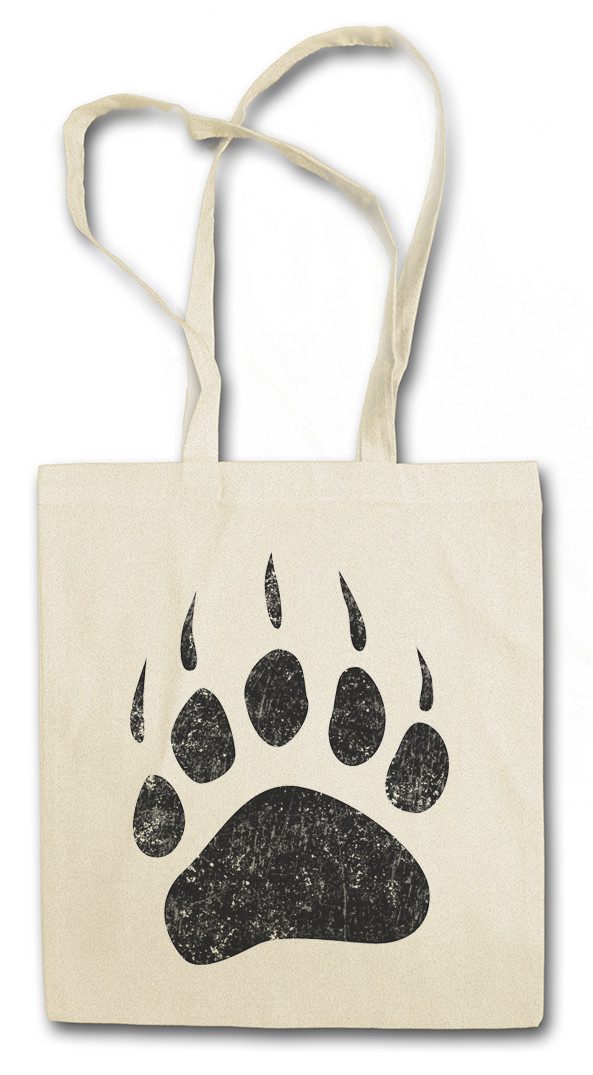 Beuteltasche Bear Paw Stofftasche Bär Kralle Tatze Pfote Jäger Jagd Hunter Hunt