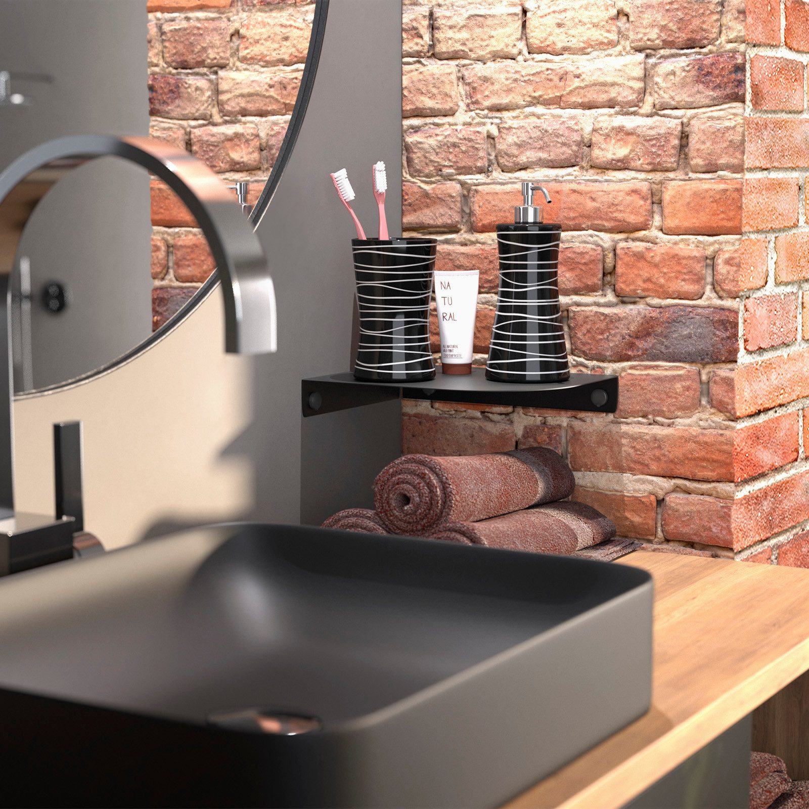 SO-TECH® Wandregal Eckregal HOVER 20/30 x 15/20 x 3 cm inkl. Befestigungsse günstig online kaufen