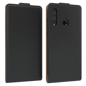 EAZY CASE Handyhülle Flipcase für Huawei P Smart Plus 19, Honor 20 Lite 6,21 Zoll, Tasche Klapphülle Handytasche zum Aufklappen Etui Kunstleder Schwarz