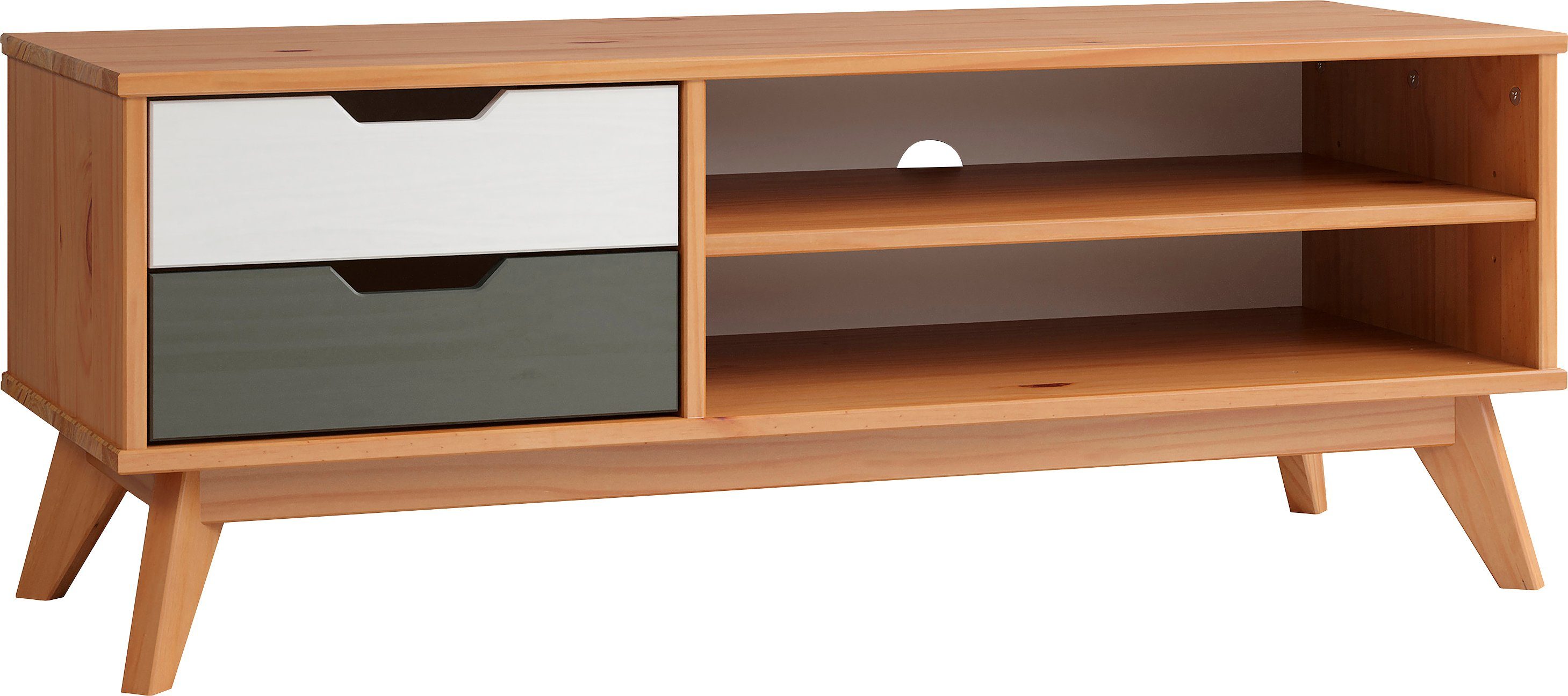 INTER-FURN Lowboard Scandik, Kommode aus massiver Kiefer