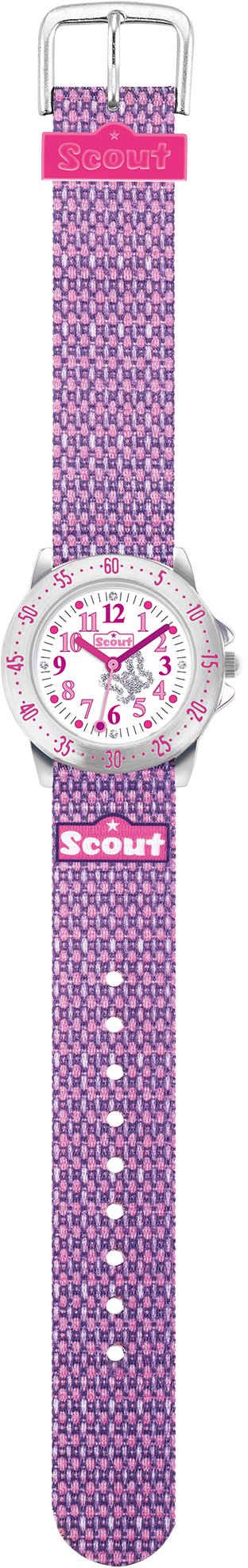 Scout Quarzuhr Achtion Girls, 280378006, Lernuhr, ideal auch als Geschenk