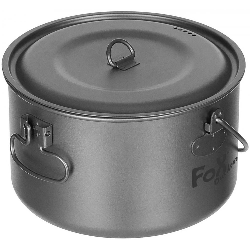 FoxOutdoor Kochtopf Topf, Titan, groß, mit Deckel, ca. 1,95 l, (Set)