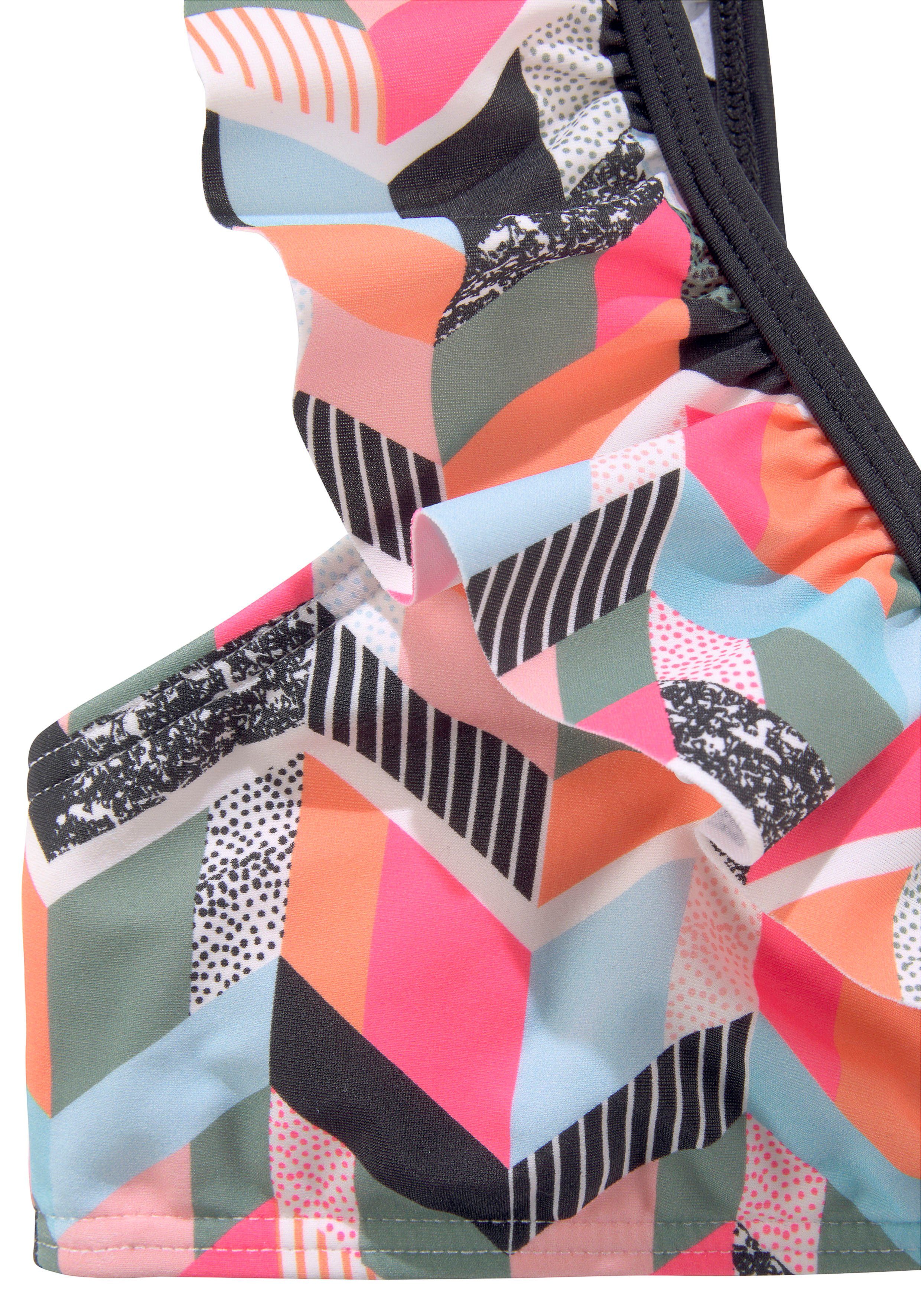 Buffalo Bustier-Bikini mit geometrischem Print