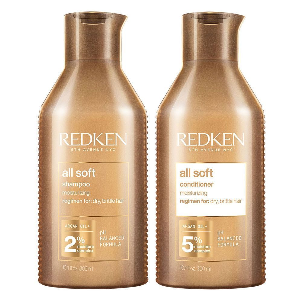 Redken Haarpflege-Set REDKEN All Soft Shampoo und Conditioner Set je 300 ml, 2-tlg.