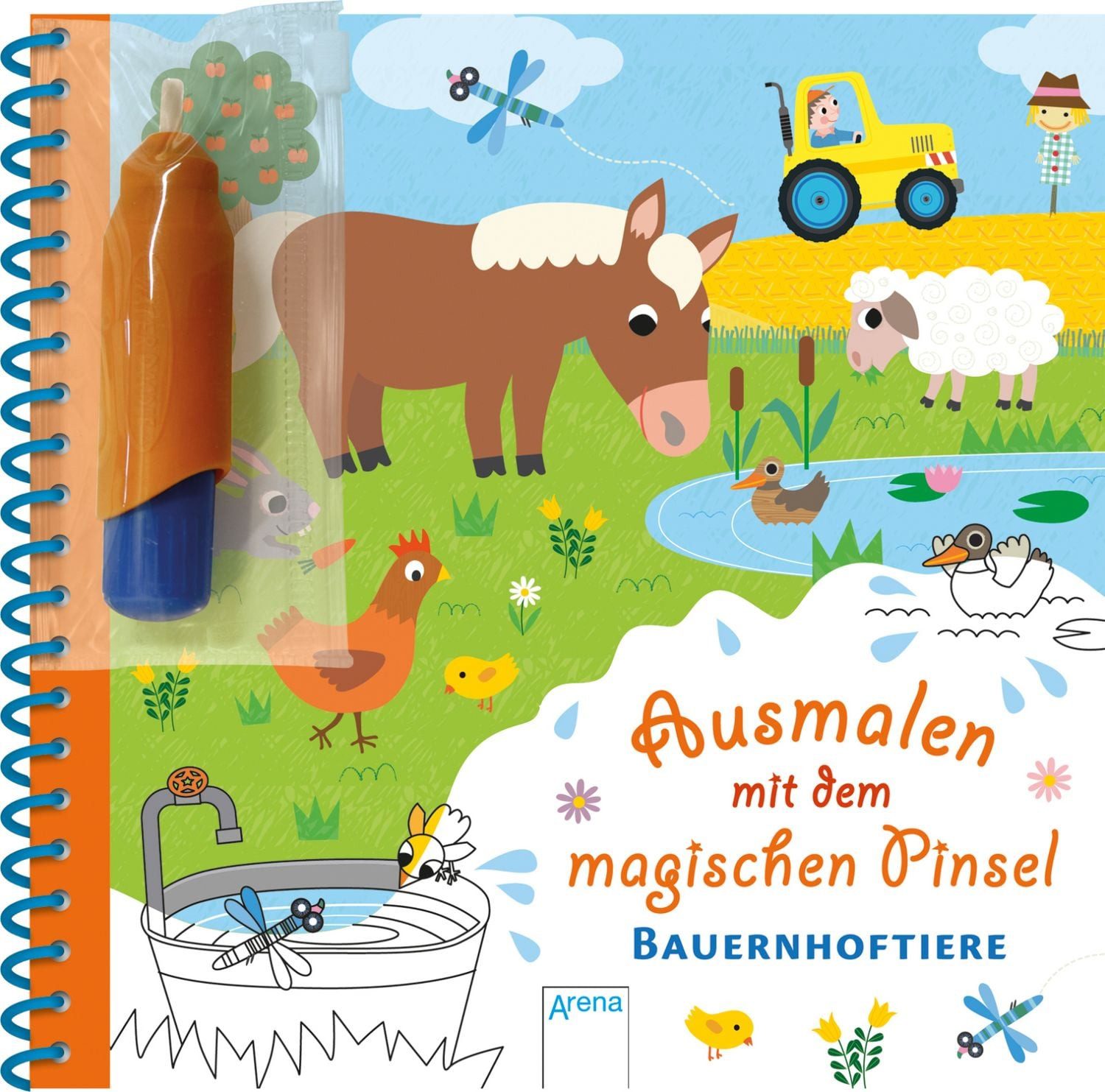 Ausmalen mit dem magischen Pinsel. Bauernhoftiere / Sophie Ledesma, Stefanie Böhm