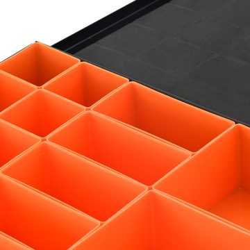 ALUBOX Sortimentskasten Sortimentsbox schwarz Größenwahl (12 St)