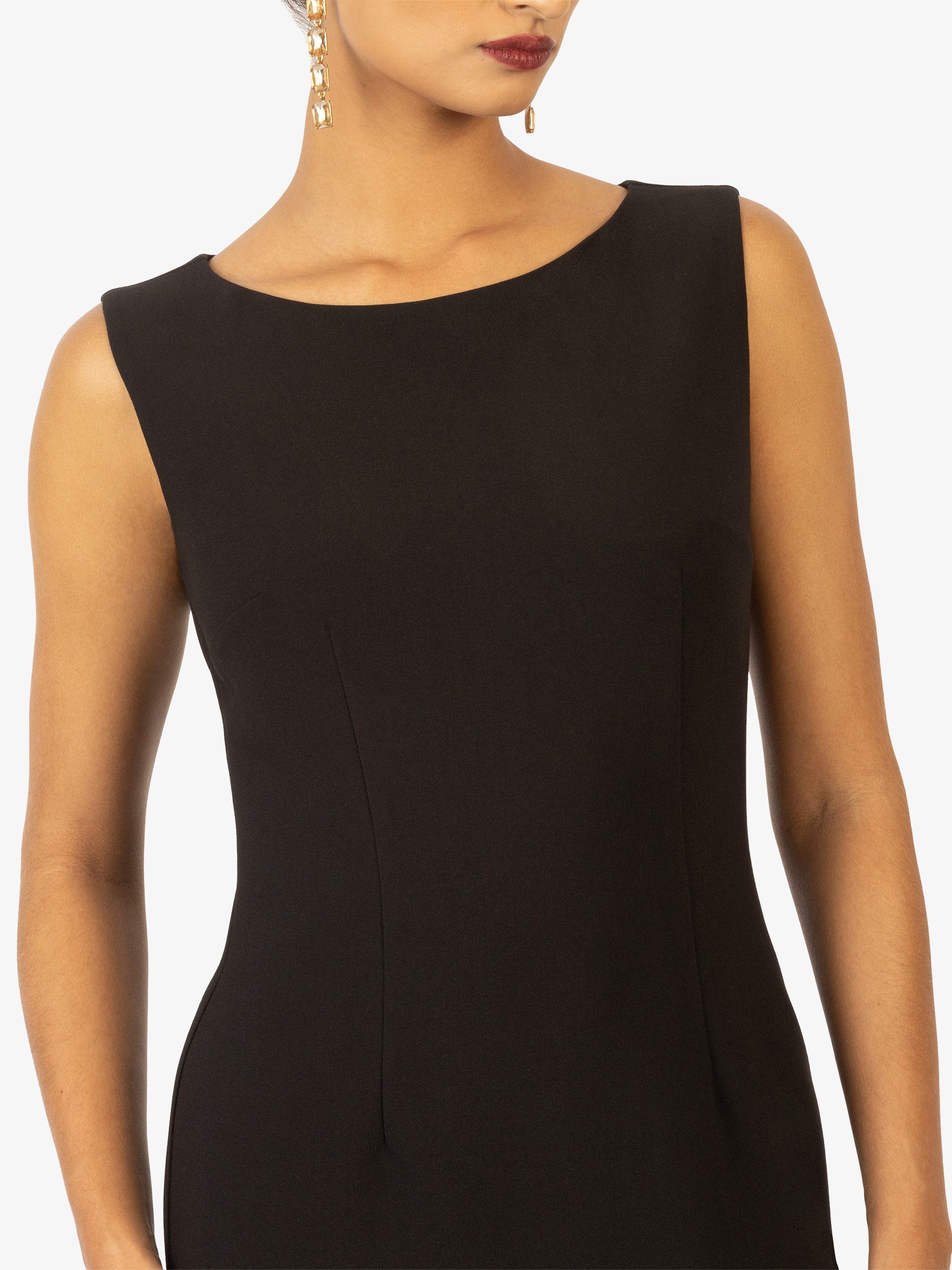 Kraimod Abendkleid mit Rückenschlitz und Rundhals – Bild 4 von 5