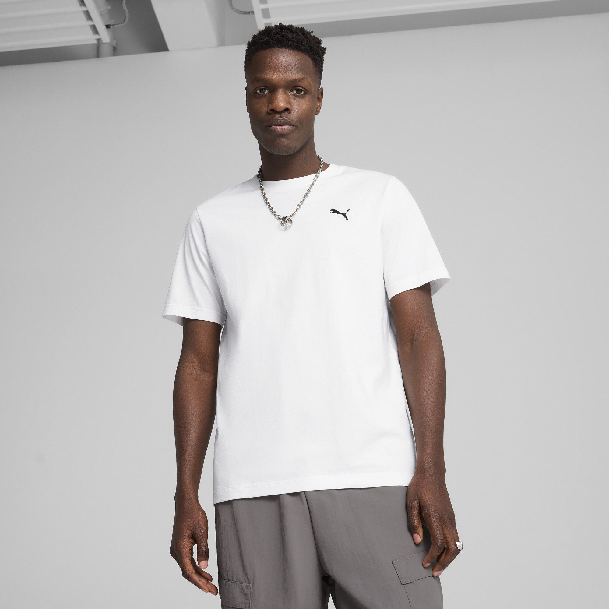 PUMA T-Shirt WARDROBE ESS T-Shirt Herren – Bild 3 von 5