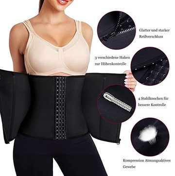 GelldG Corsage Korsett Damen Waist Trainer Taillenformer Bauchweggürtel Shapewear