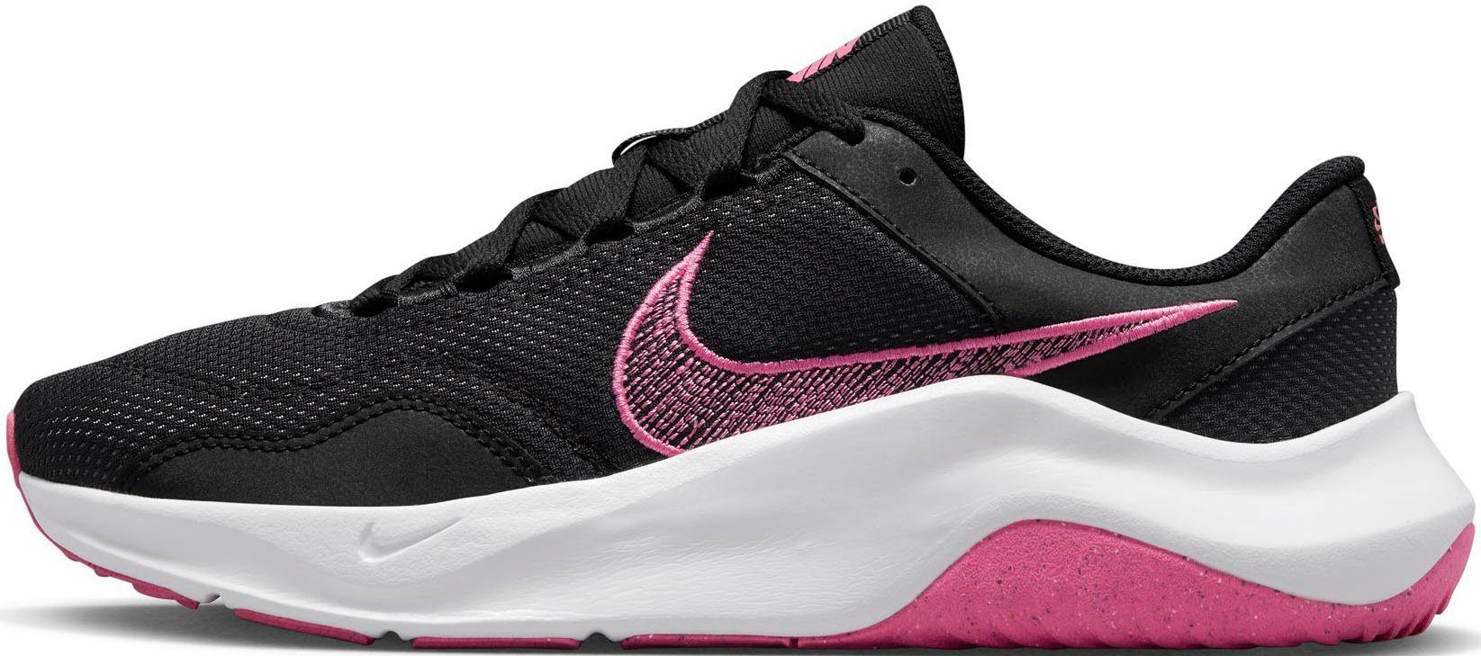 Nike LEGEND ESSENTIAL 3 Fitnessschuh BLACK-PINKSICLE-PARTICLE-GREY