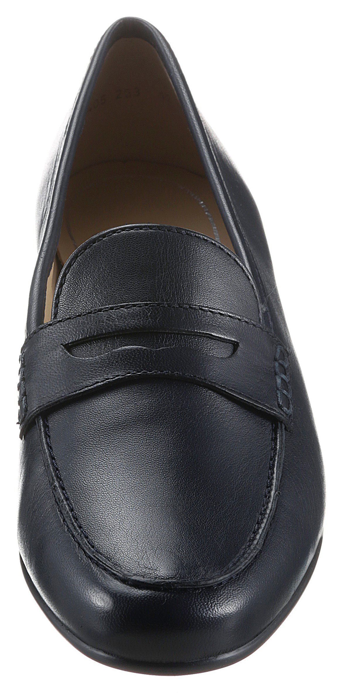 schmale Slipper eleganter Ara in Form, dunkelblau KENT Schuhweite