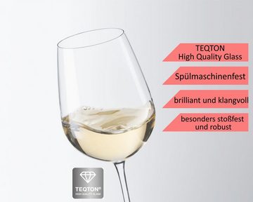 KS Laserdesign Weinglas Leonardo Weißweinglas mit Gravur - drink wine feel fine Geschenkidee, TEQTON Glas, Glas, Lasergravur