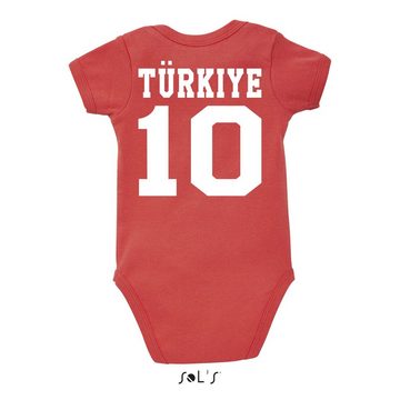 Blondie & Brownie Strampler Kinder Baby Türkei Türkiye Turkey Sport Trikot Fußball Meister WM EM