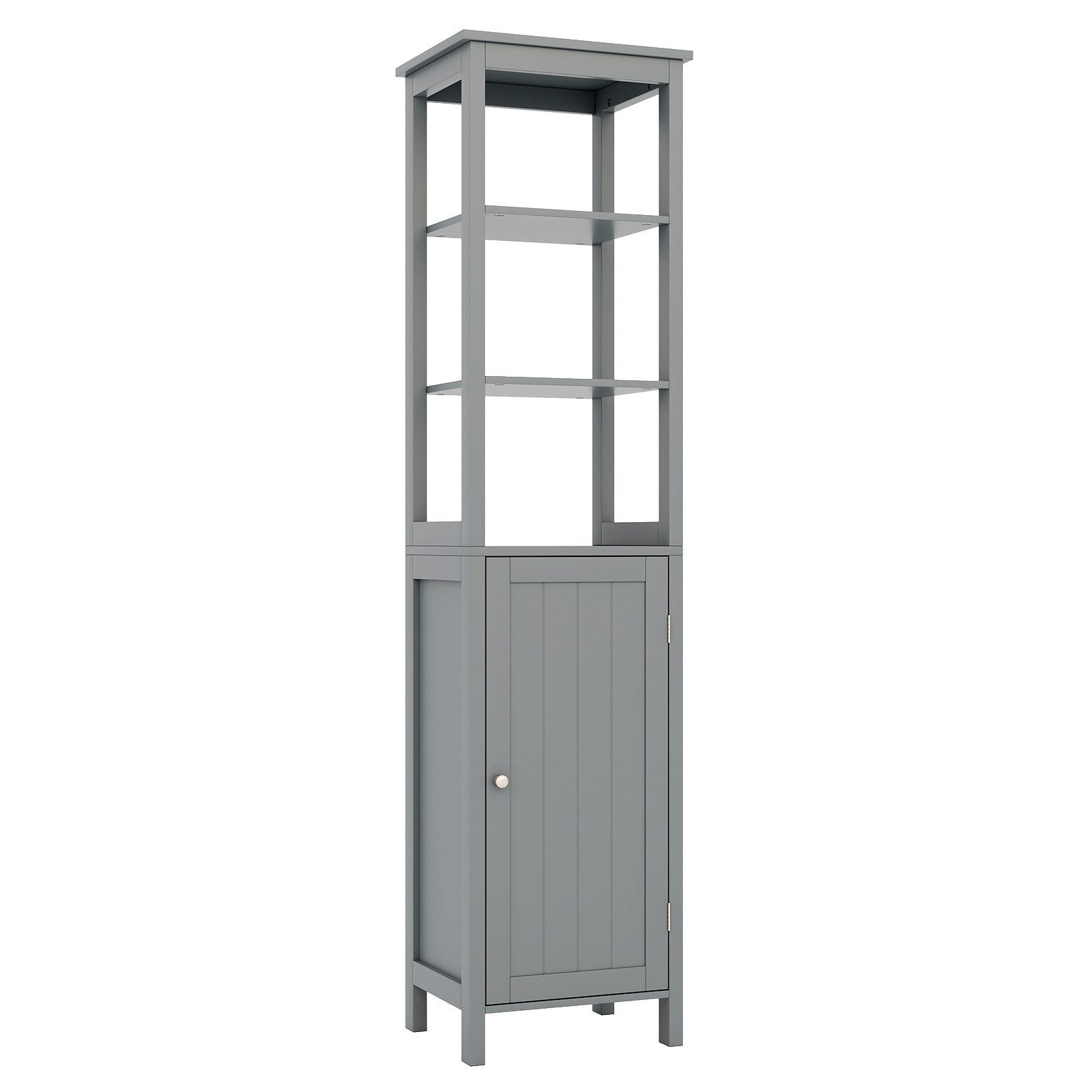 COSTWAY Hochschrank Badezimmerschrank, verstellbares Regal, schmal, günstig online kaufen