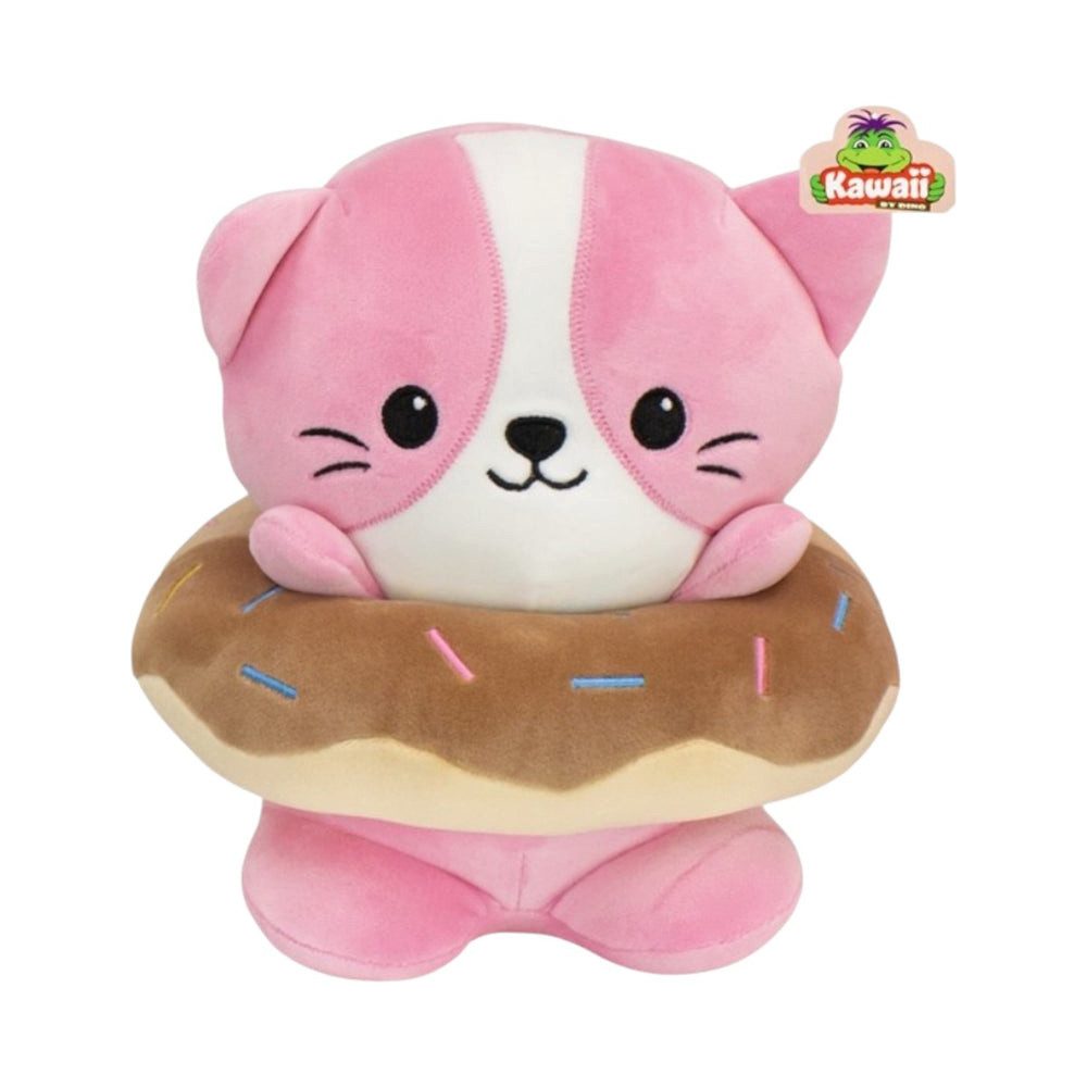 Kawaii Kuscheltier Tierkuscheltiere mit Donut Kawaii Plüsch Kuscheltier ca. 23 cm 6 süße