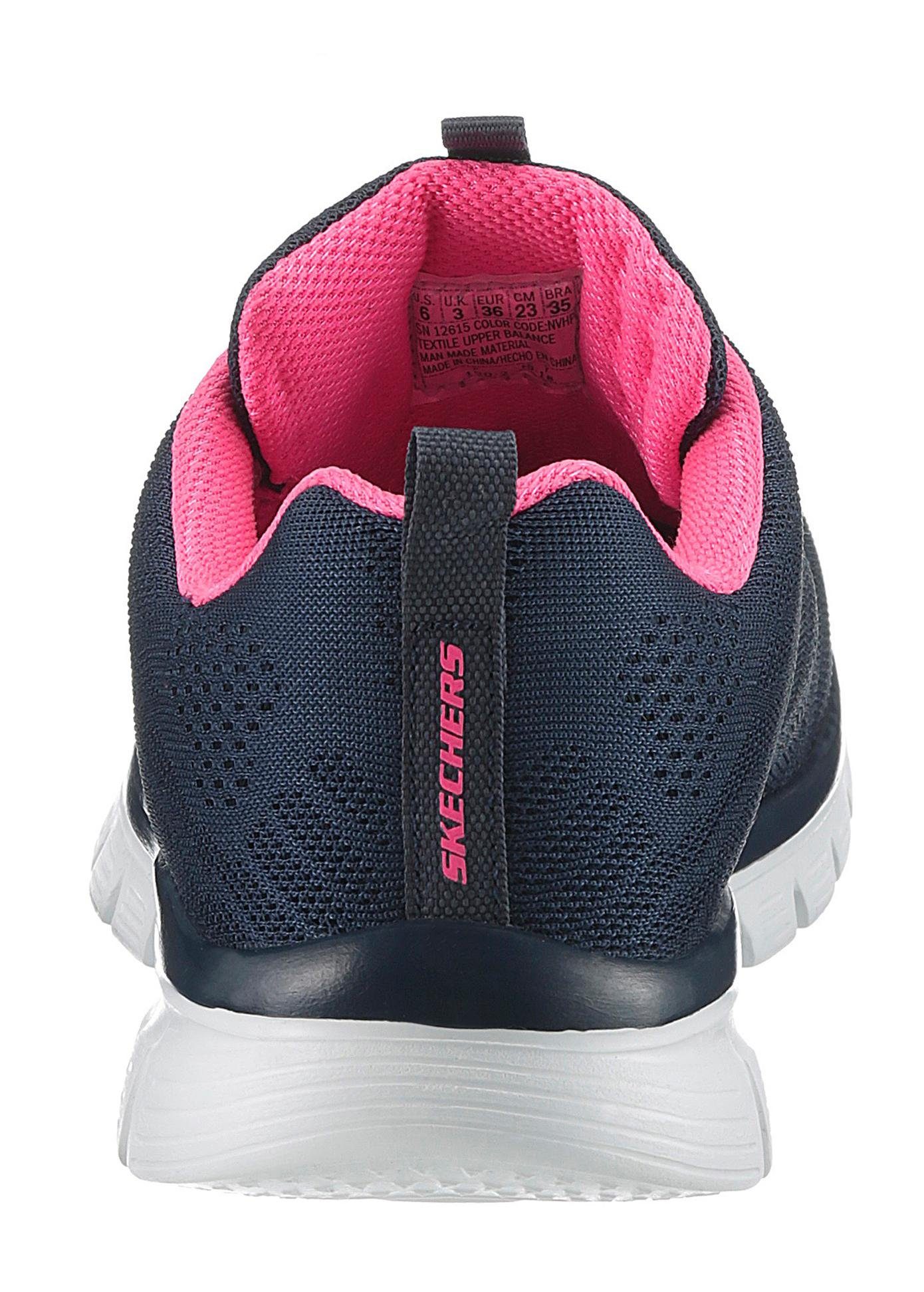 Skechers Graceful mit Get navy-pink Foam - Dämpfung Connected Sneaker durch Memory