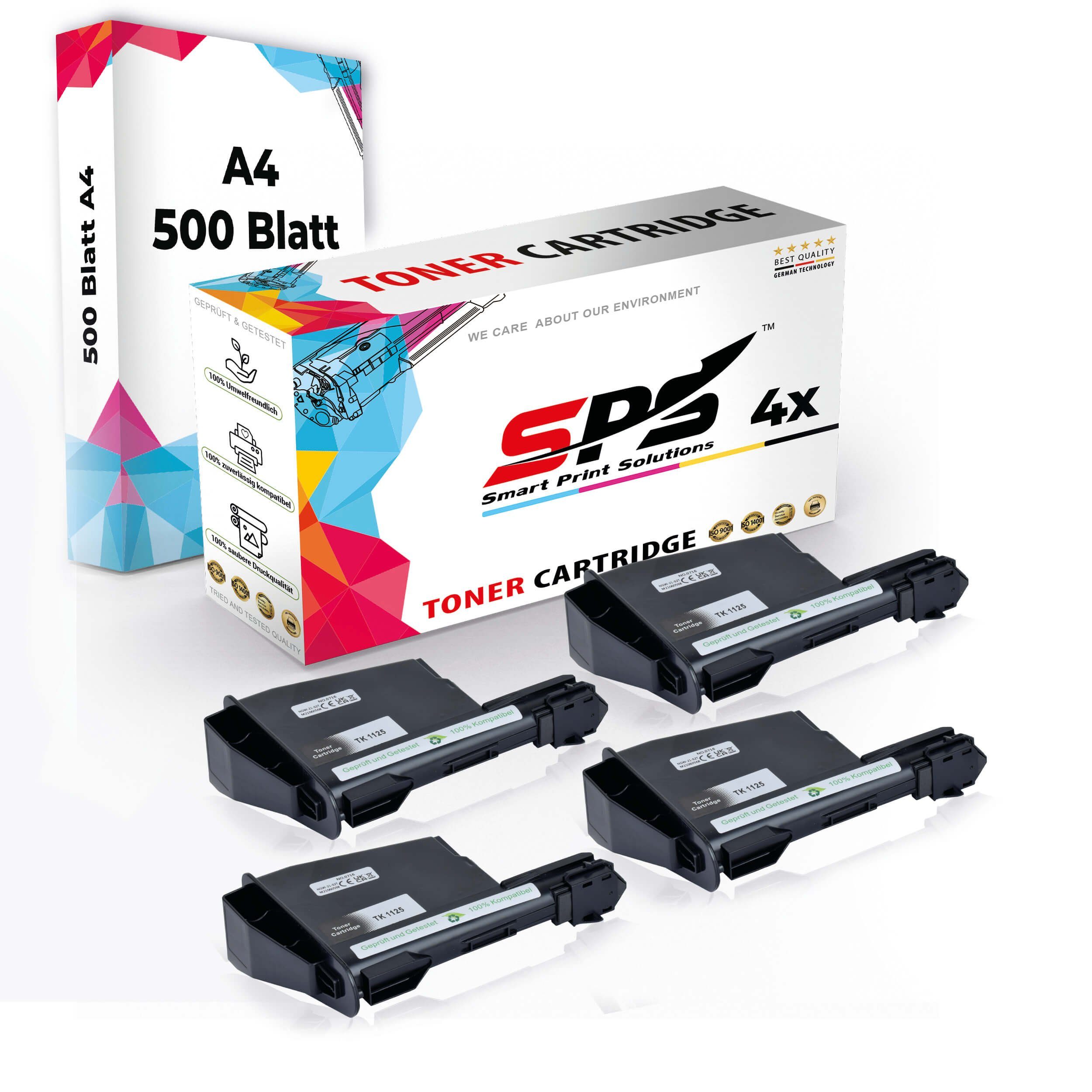 SPS Tonerkartusche Druckerpapier A4 + Set Druckerpapier) A4 Multipack 4x (4er Kompatibel, Pack, 4x Toner,1x