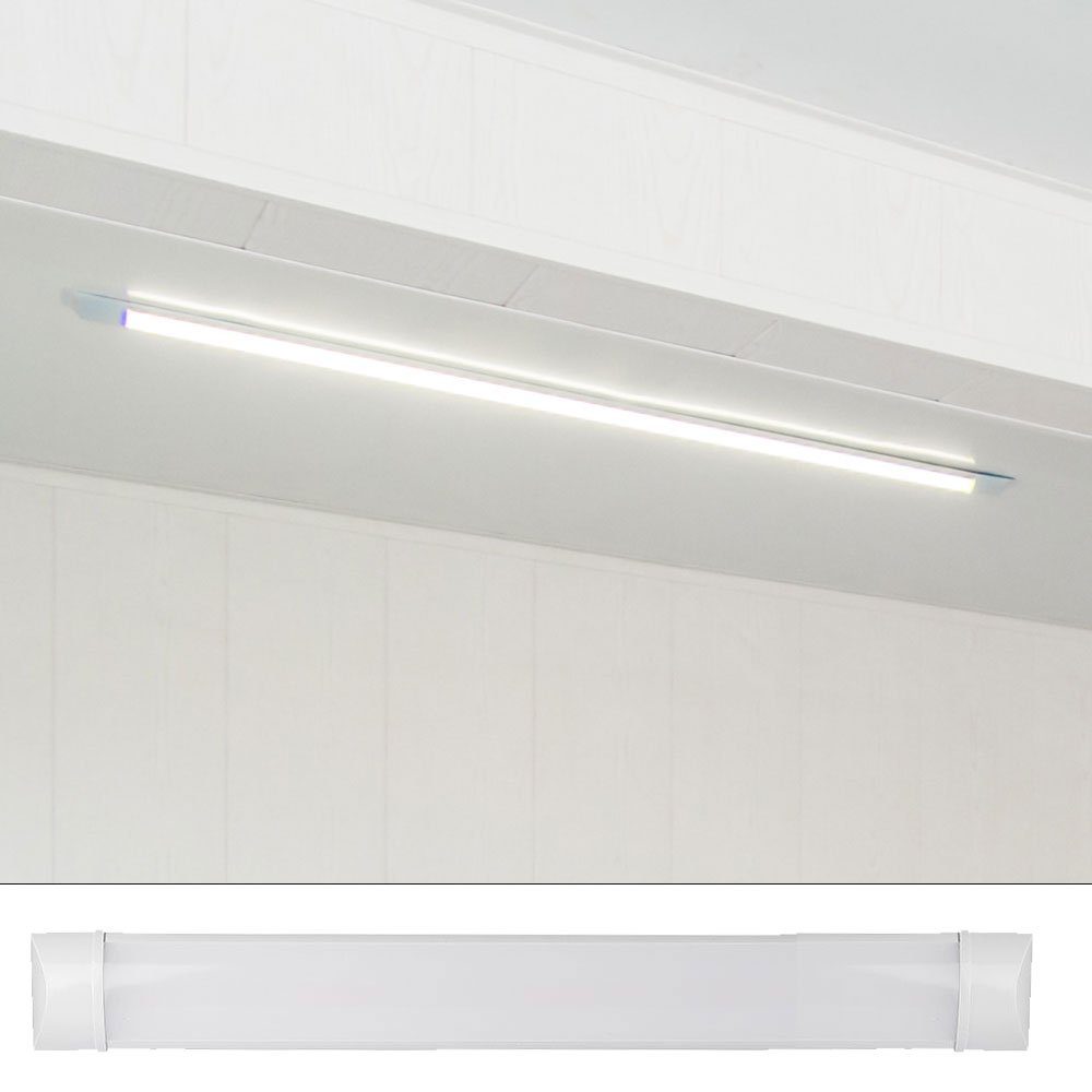 V-TAC LED Deckenleuchte, LED-Leuchtmittel fest verbaut, Kaltweiß, LED Decken Lampe Küchen Bade Zimmer Beleuchtung CHIP Unterbau Leuchte