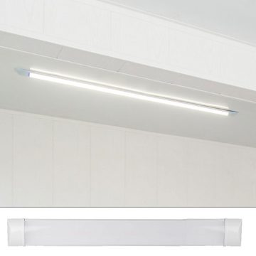 etc-shop LED Deckenleuchte, LED-Leuchtmittel fest verbaut, Kaltweiß, Tageslichtweiß, 2er Set LED Decken Lampe Küchen Bade Zimmer Beleuchtung Möbel Schrank