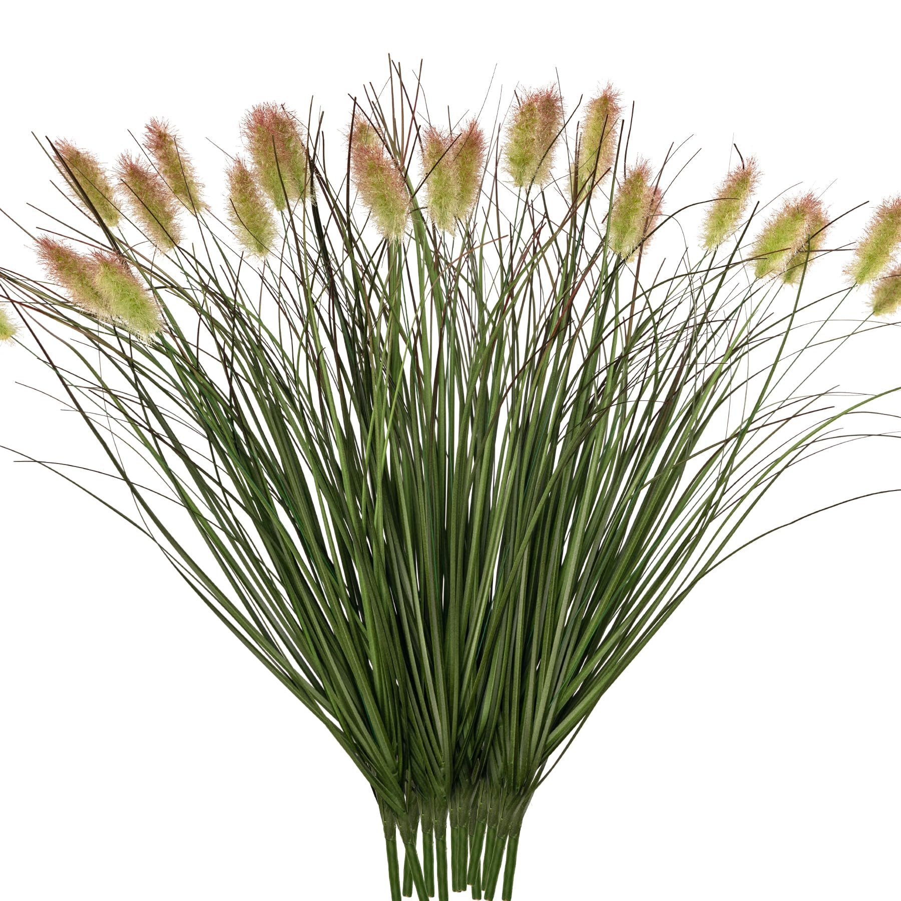 Kunstblumenstrauß 10 Bündel Kunstpflanzen Wie Echt Künstliche Pflanzen Außenbereich, Diwzbyn, Höhe 43 cm, Kunstgras 43cm Grün Pampasgras Wetterfest Balkonpflanzen