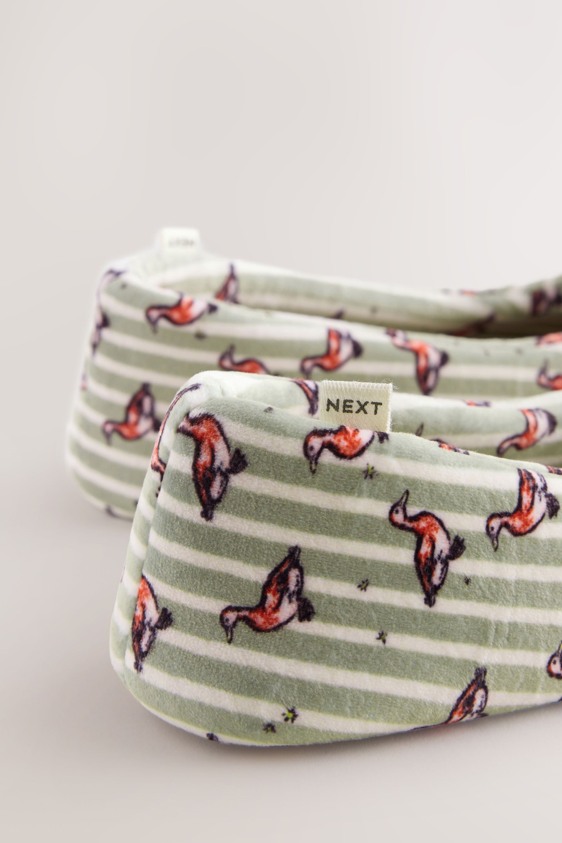 Next Ballerina-Hausschuhe mit Print Hausschuh – Bild 4 von 5