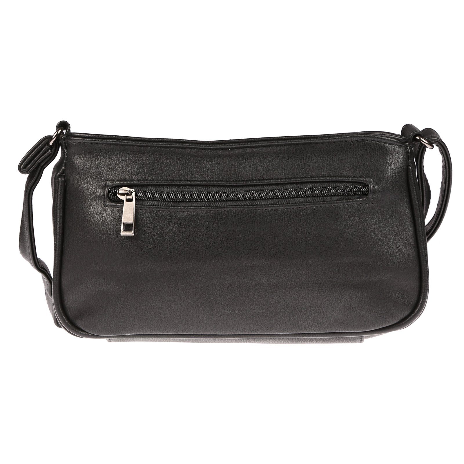 Christian Wippermann Umhängetasche Damen Tasche Schultertasche Umhängetasche Crossover Bag Leder Optik (1 tlg), Crossover Bag Leder Optik Handtasche Überschlag – Bild 3 von 5