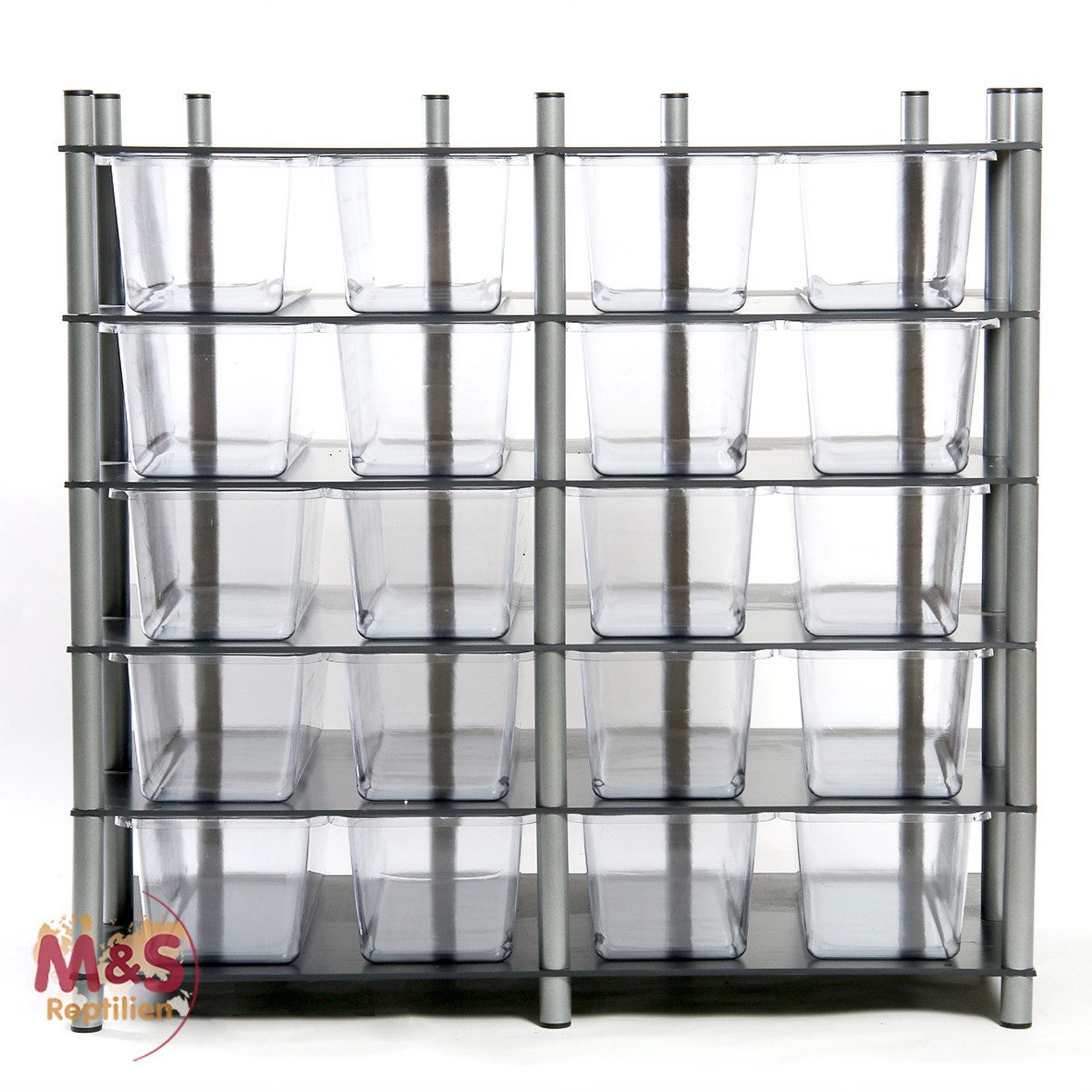 Terrarium M&S Rack System JUNIOR - 20 Wannen