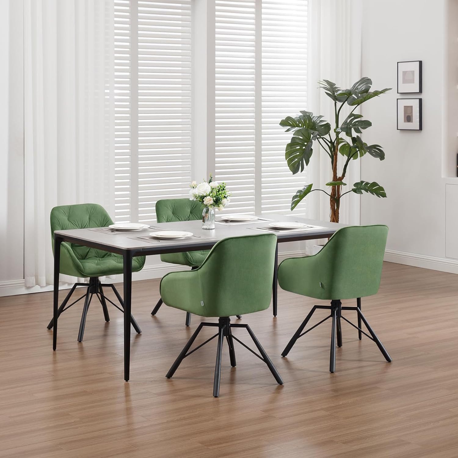 Woltu 4-Fußstuhl (2 St), drehbar, Esszimmerstuhl für Esszimmer Küche Wohnzi günstig online kaufen