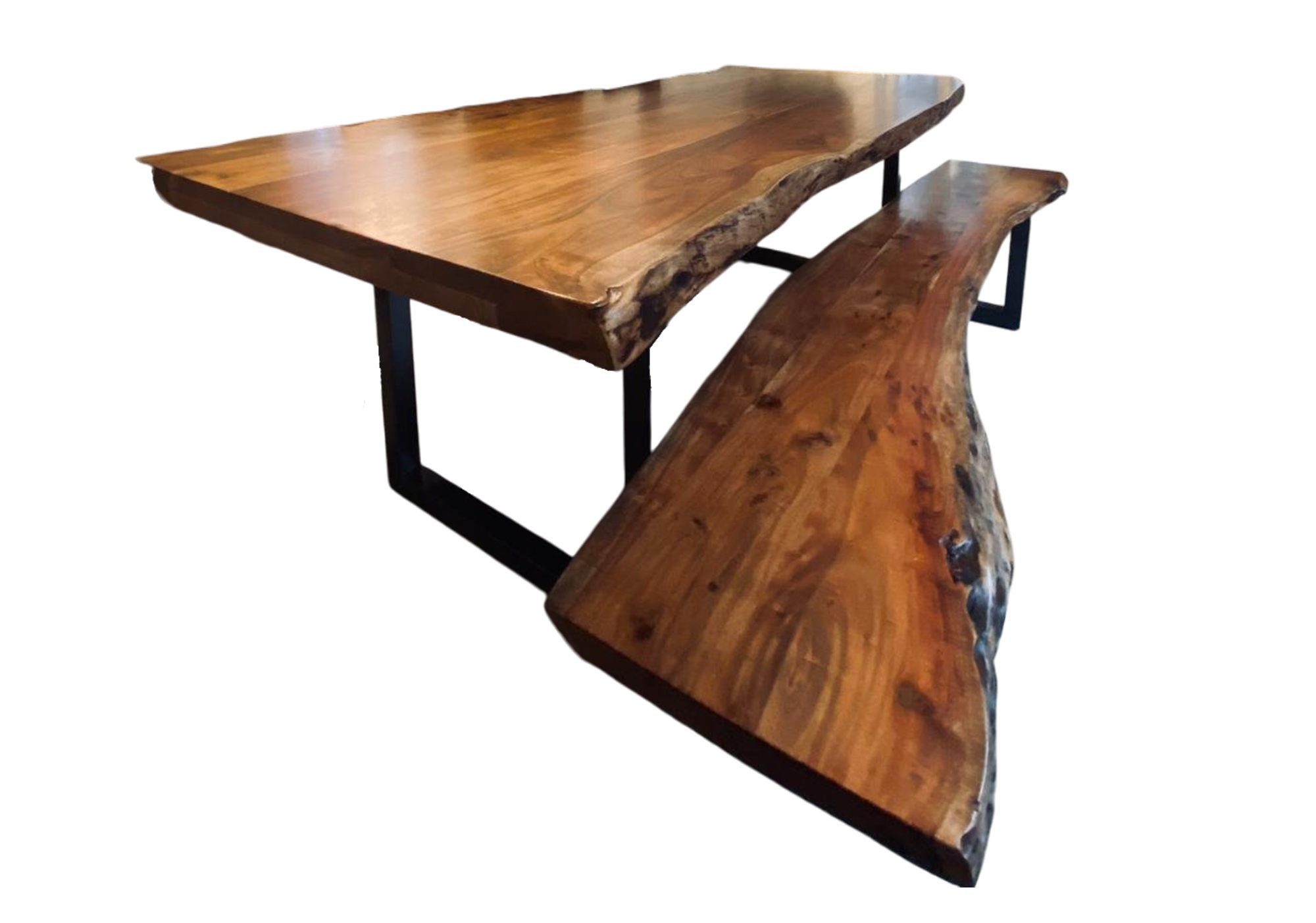 BENEDO MÖBEL Baumkantentisch Akazie, Esstisch Baumkante ODER Sitzbank Unika günstig online kaufen