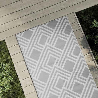 Outdoorteppich Outdoor-Teppich Grau 80x250 cm PP, vidaXL