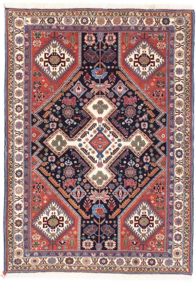 Orientteppich Ghashghai 106x144 Handgeknüpfter Orientteppich / Perserteppich, Nain Trading, rechteckig, Höhe: 12 mm