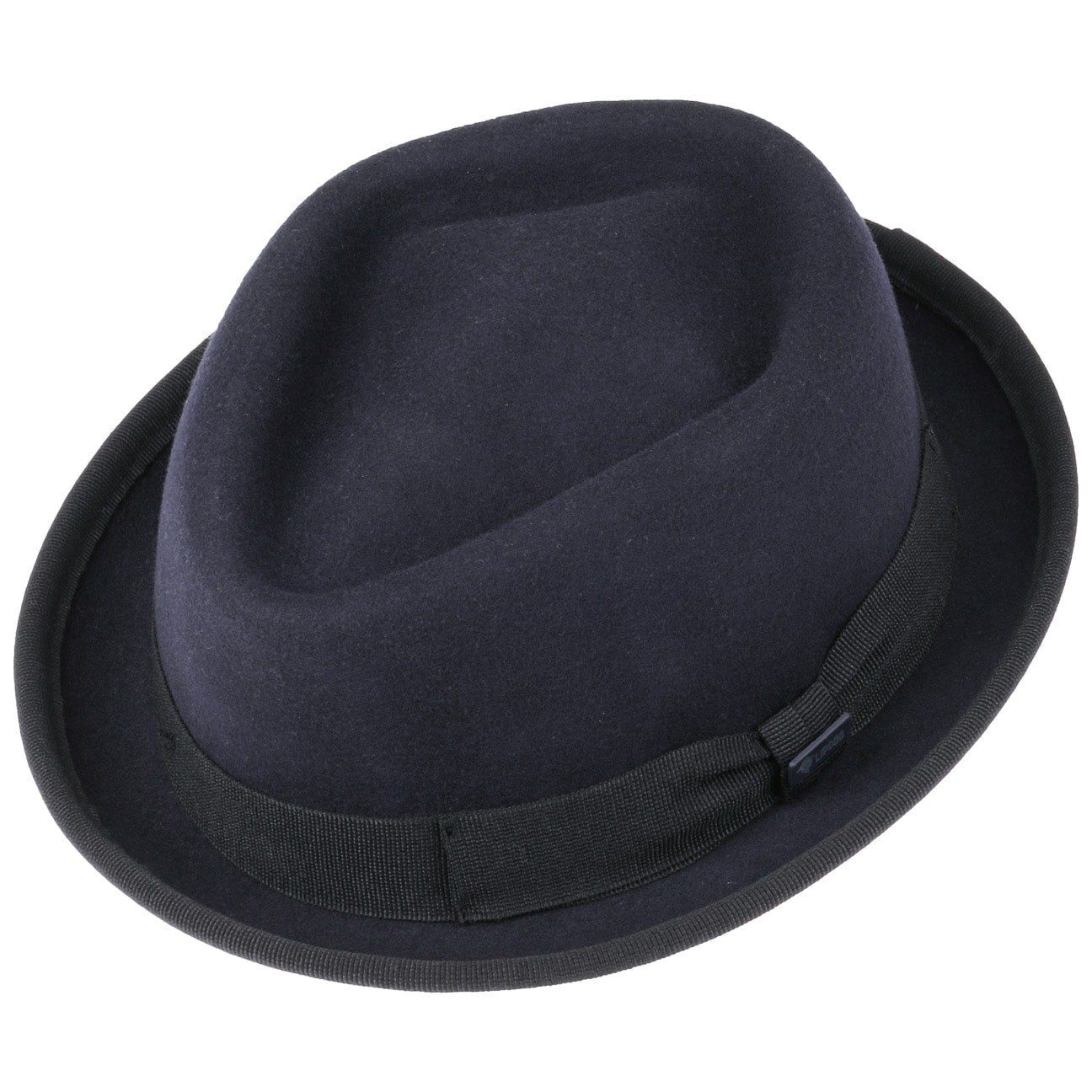 Lipodo Fedora (1-St) Porkpie mit Ripsband, Made in Italy